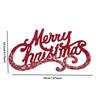 Christmas Letter Pendant Merry Christmas Hanging Creative Flower Wreath DIY Christmas Tree Pendant, Happy New Year 2026