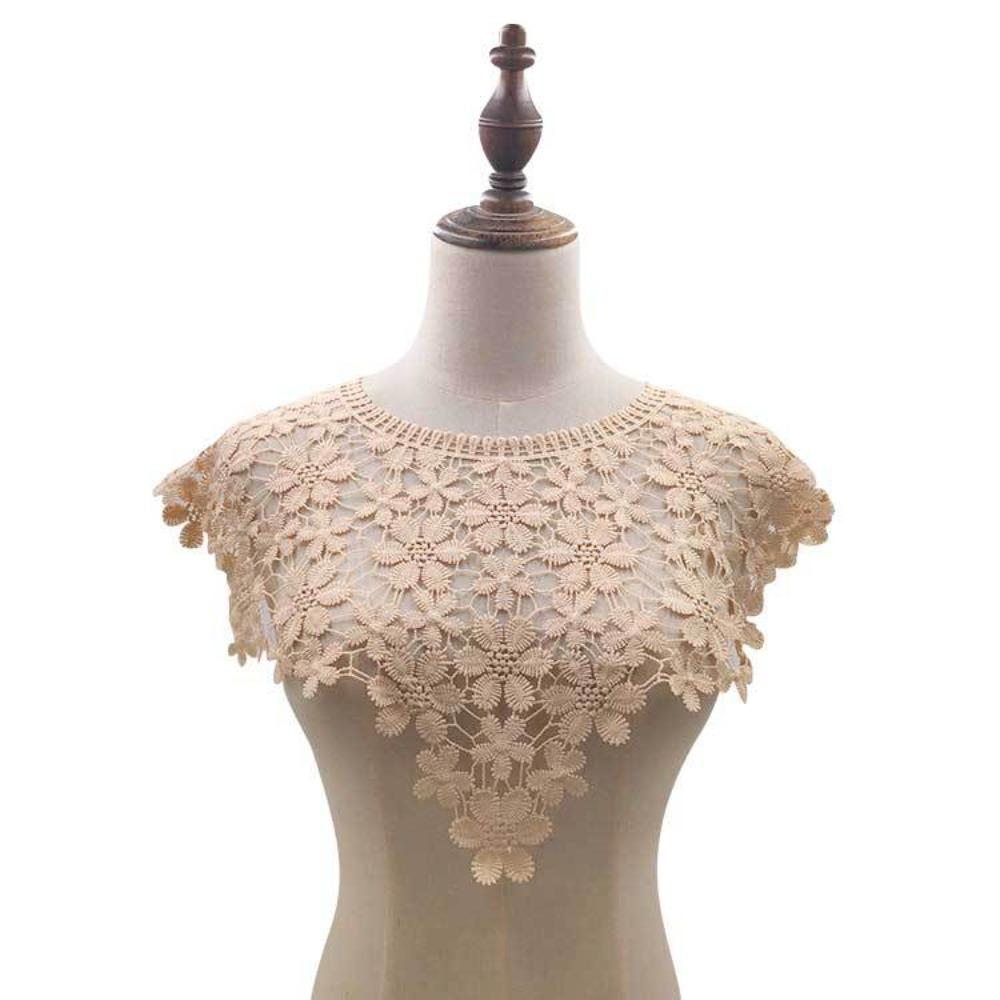 Lace Fabric Hollow Neckline Fashion Shawl Vest Exquisite Fake Neckline Collar  Feminine Decorative