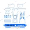 Hongqi Guoya Console & Screen Protective Film and Gear Shift Deco Sticker