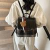 Autumn and winter British new backpack women's new, retro versatile small schoolbag fashionable foreign style plaid backpack