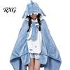 Soft Fluffy Hooded Cape Bat Blanket Hoodie for Adults, Cute Shark Fox Cape, Warm Wearable Cozy Halloween Cosplay Home Loungewear Plush