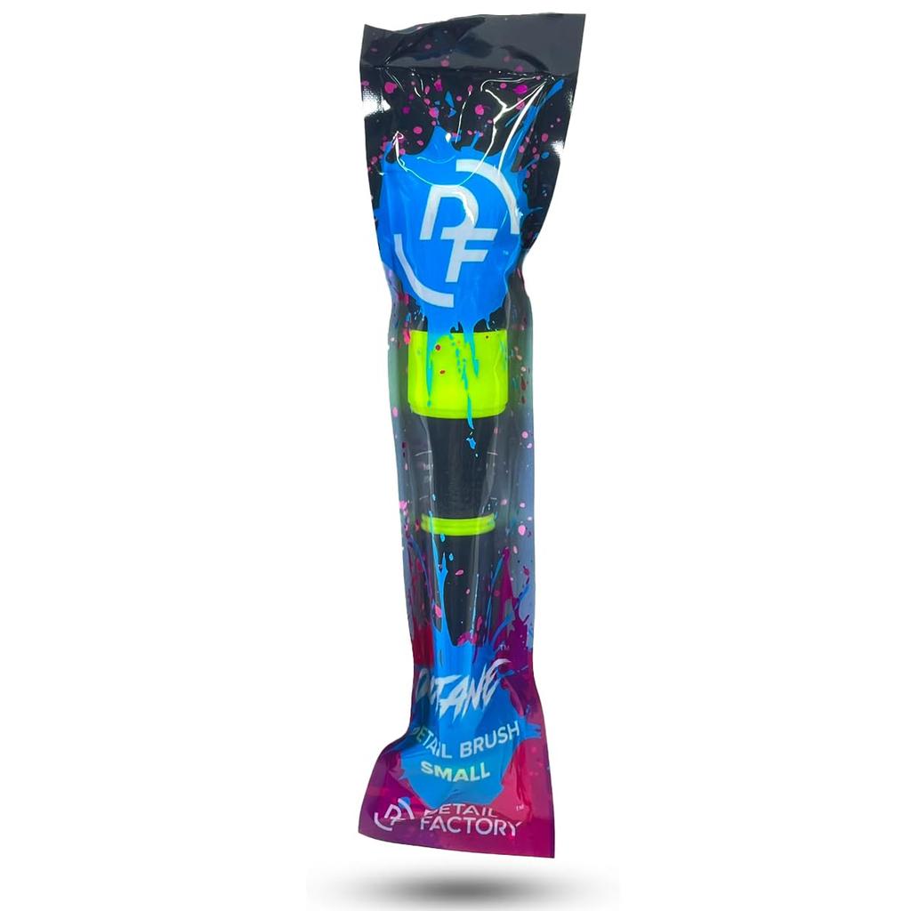Detail Factory Octane Ectoplasm Lime×Black Tri-Grip Ultra Soft Detailing Brush, Short, Interior, Exterior, Comfortable Grip, Scratch-free Cleaning,