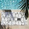 Cartoon Black Cat cute Personalized Towel Quick Drying Beach Towels Are Suitable For Swimming Pools Camping Yoga And The Gym
