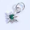 S925 Silver Miniature Zircon Eight-star Shaped Charms Diy Jewelry Making Accessories Earring Necklace Parts Shiny Fitt