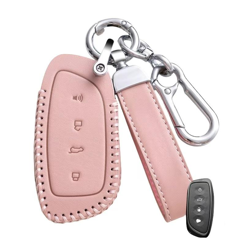 Fashion Leather Car Key Case Shell Auto Keychain For Haval Jolion H9 F7 F7X F7H H6 H2 H8 H3 H4 H1 H5 H7 F5 M4 M6 H6-Coupe