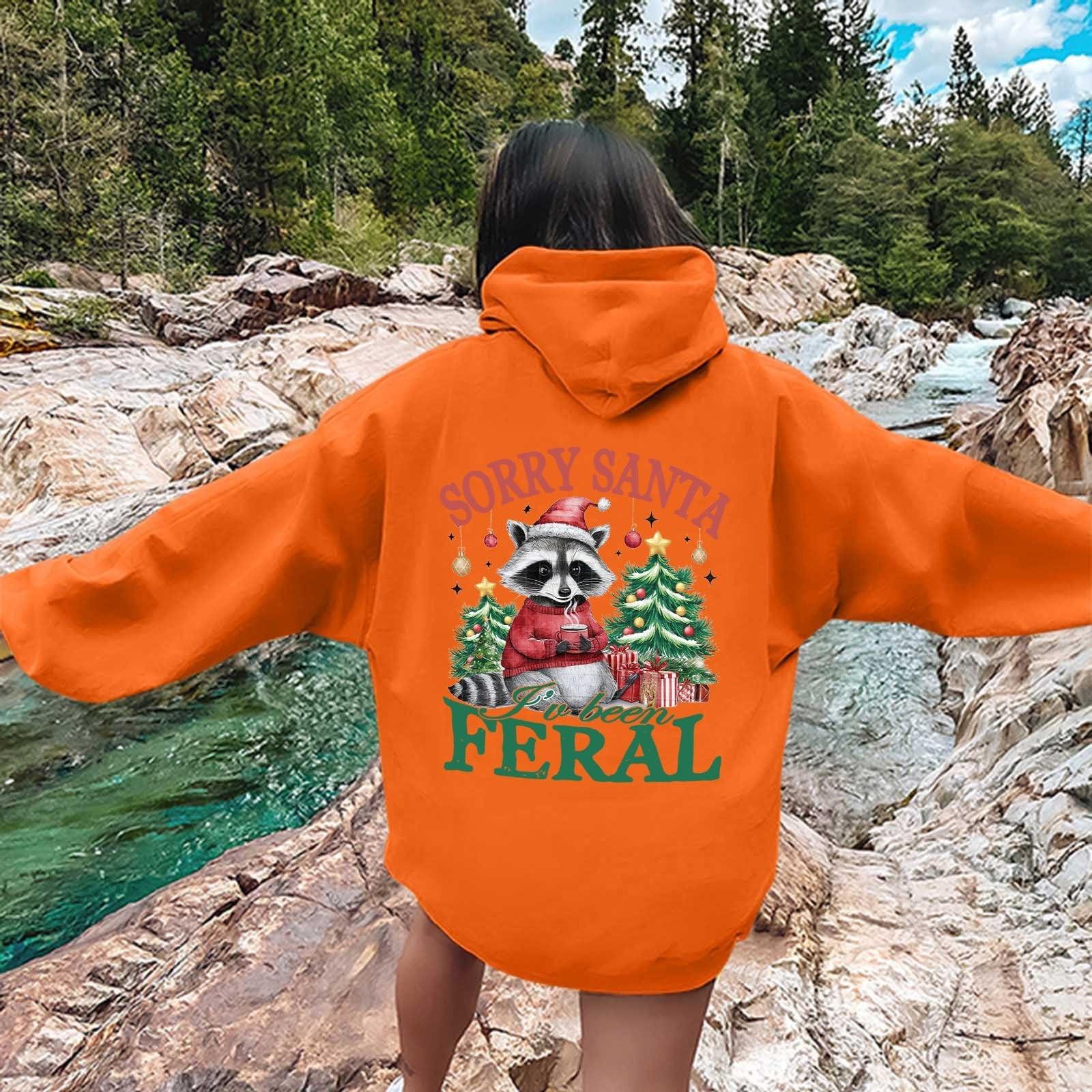 Женская мода легкий длинный рукав пуловер толстовки с капюшоном с карманами графическая — фото 9