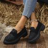 Spring/Autumn Thick Solemn Sexy Walking Shoes Fashion New Round Toe Leopard Print Comfortable Casual Sports Shoes for Women