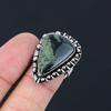 Sterling Silver Kambaba Jasper Stone Statement Trendy Mother Ring Jewelry US 8