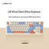 L98 Silent Wired Keyboard & Mouse Set - Stylish RGB Design for Girls, Office, and Gaming Use