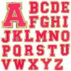 8cm Gold Edge Glitter Double-layer English Letter Iron-on Embroidery Patch