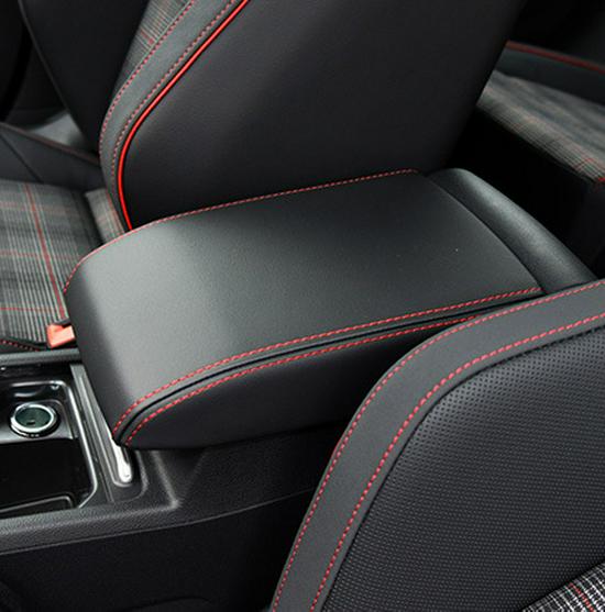 Golf 8 Central Armrest Box Leather Protector Cover (21st Gen)