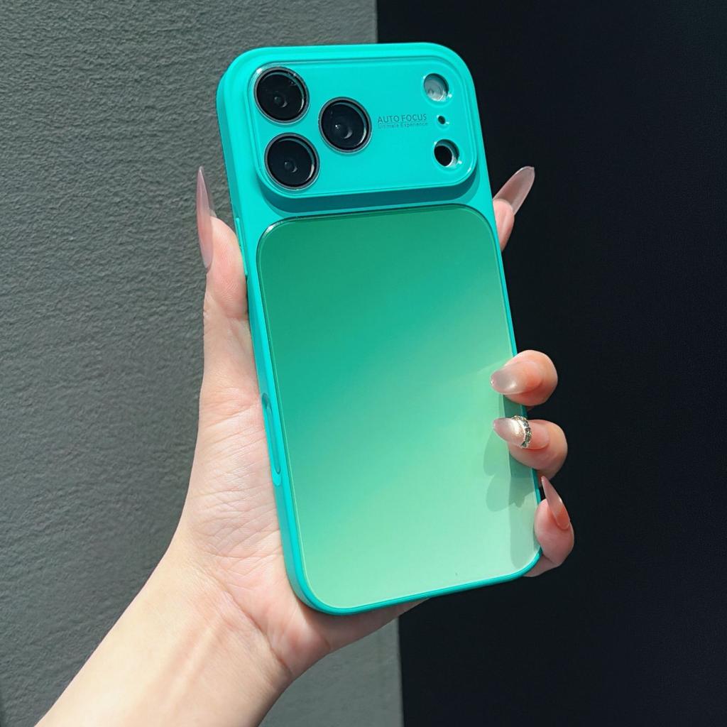 Applicable To iPhone17PROMAX Mobile Phone Case Gradual Change Color Glass Large Window Apple 16/15 All-inclusive Anti-drop Hard