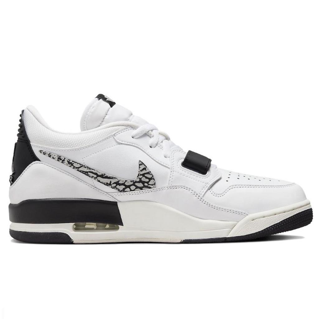 Jordan Legacy 312 Slip Resistant Slip Resistant Low top Vintage Basketball Shoes Men's White Black CD7069-110(Team40-)