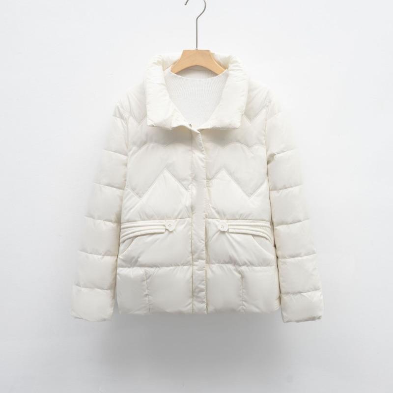 Autumn and winter new short down women's stand-up collar small simple casual jacket trendy and warm