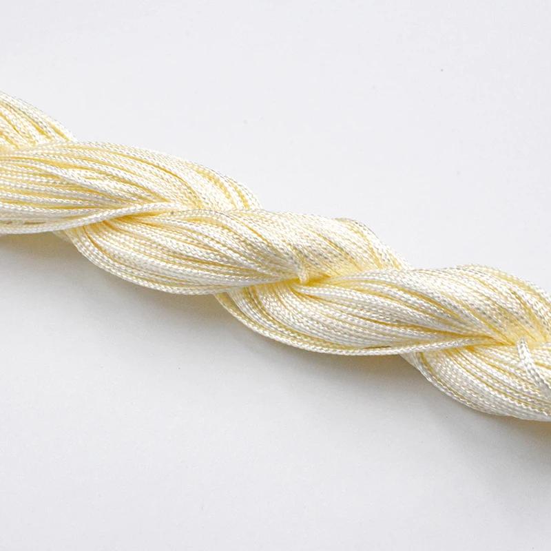 

Диаметр 1,0 мм нейлоновый шнур нить китайский узел для самостоятельного изготовления ювелирных изделий ожерелье браслет плетеная нить ожерелье ручная работа ремесло 1mm 1pcs