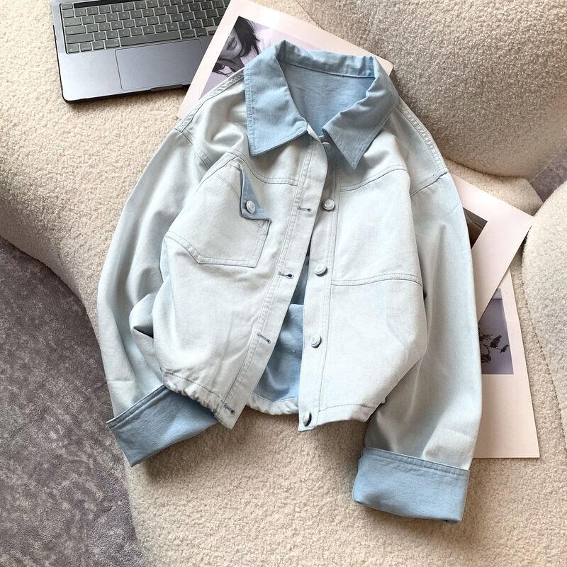 Etam Women's Trendy Color-Blocked Denim Jacket