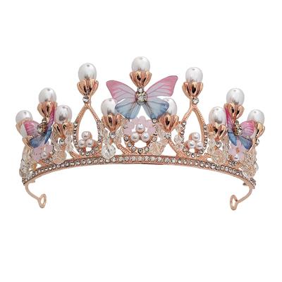 Braut Schmetterlingskrone Hochzeitsfotografie Haarschmuck Hochzeitskrone Koreanische Handgefertigte Schmetterlingskrone