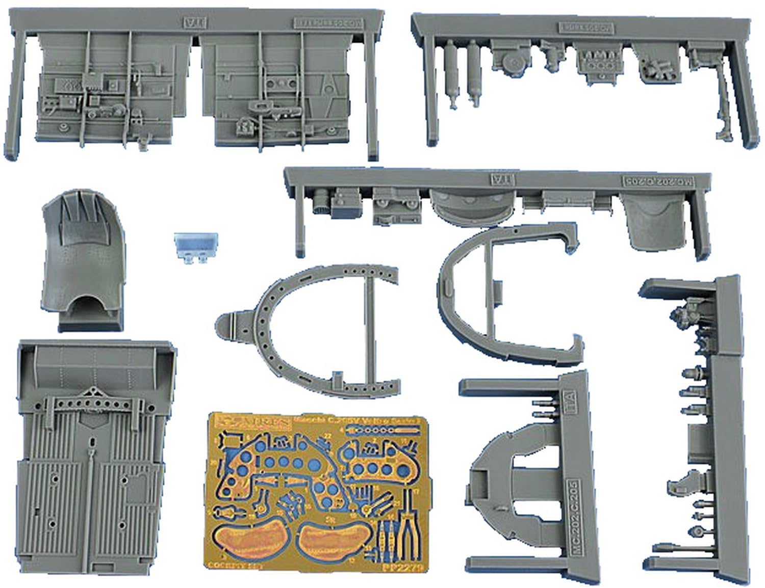 

Iris 1/32 Macchi C.205V Serie I Cockpit (for Italeri) Plastic Model Kit Parts ARS2279 (Airplane)
