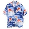 SUN SURF Made In Japan Goldfish Pattern Short Sleeve Wall Crepe Aloha Shirt Men's Used