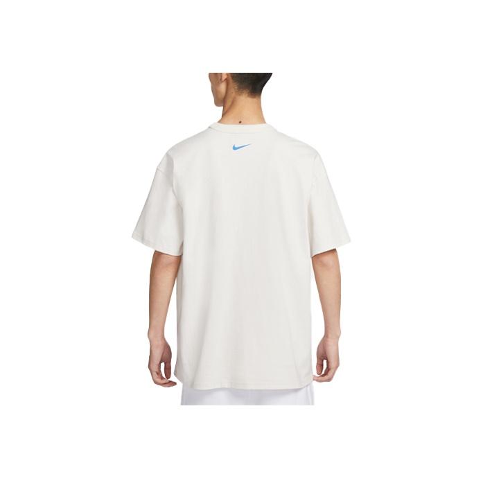 Nike Letter Pattern Print American Vintage Patchwork Pocket Loose Fit Round Neck Cotton Casual T-Shirt With Drop Shoulder Sleeves Men Tops FJ7681-030