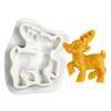 Christmas Series Silicone Mold Reindeer Shape Fondant Baking Tools Deer Mould
