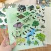 Twilight Jiangnan Four Seasons Landscape Sticker Series: Miniature & Large DIY Painting Stickers (4 Types)