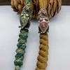 1 Pezzo Ottone Vintage Re Leone Ciondolo Coltello Fortuna Rame Gufo Miniature Figure Portachiavi Perline Paracord