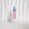 60ml Red Translucent Mousse Dispenser: Cosmetic Brush Foam Bottle for Face Wash and Travel Use