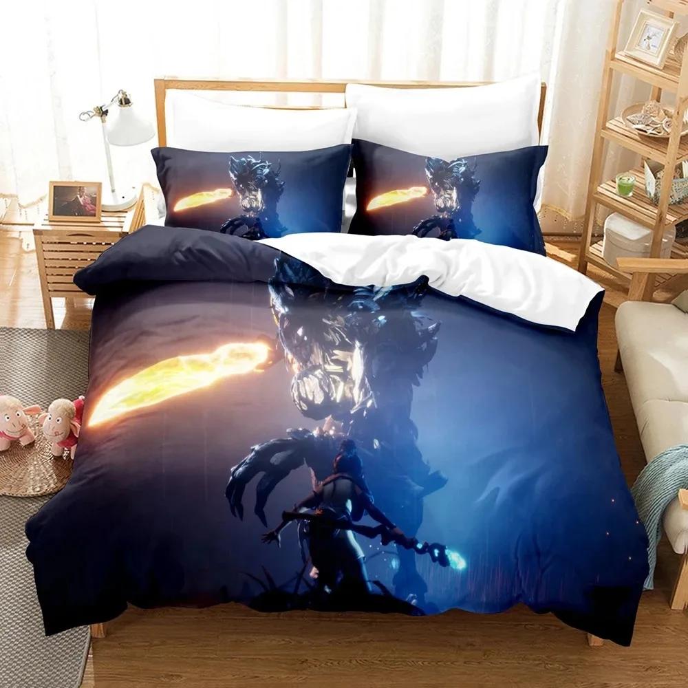3d  Game Bridge Spirits Kena Bedding Set Duvet Cover Bed Set Quilt Cover Pillowcase Comforter King Queen Size Boys Adult