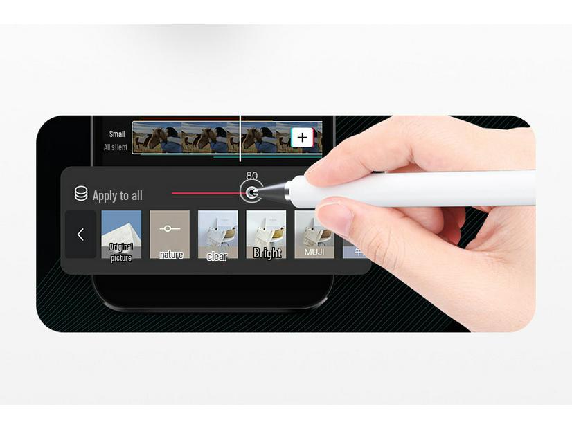 Stylus pro úpravu videa CapCut: Přesný hrot pro úpravy fotografií a videí na telefonu.