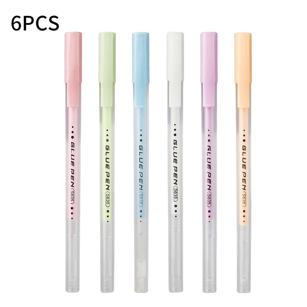 Macaron Portable Quick-Drying Glue Pen for DIY and Student Crafts