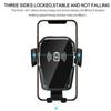 Wireless Car Charger Mount Qi Fast Charging Holder with LED Indicator Auto Clamping Air Vent Grip for Smartphones