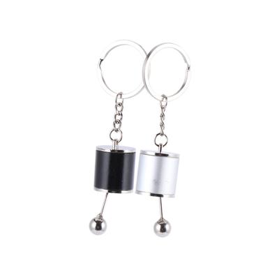 [Gatuida] 2pcs Gear Key Chain Pendant Shifter Lever Key Fob Key Chain Car Key