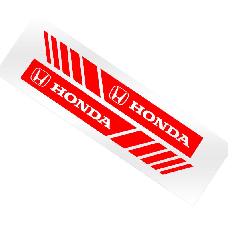 2Pcs Car Stripe Stickers Rearview Mirror Reflective Vinyl Decals Decoration For Honda Fit Mugen Insight Type S R VTEC DOHC Modulo Vezel Legend RR Si