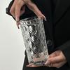 360ml/380ml Klassisches geschnitztes Weinglas Kreatives Cocktailglas Transparente Trinkgläser Leichter Luxus Wasserflasche Kaffeetasse