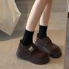 All-inclusive women's spring new platform muffin women's shoes fashionable British loafer small leather shoes