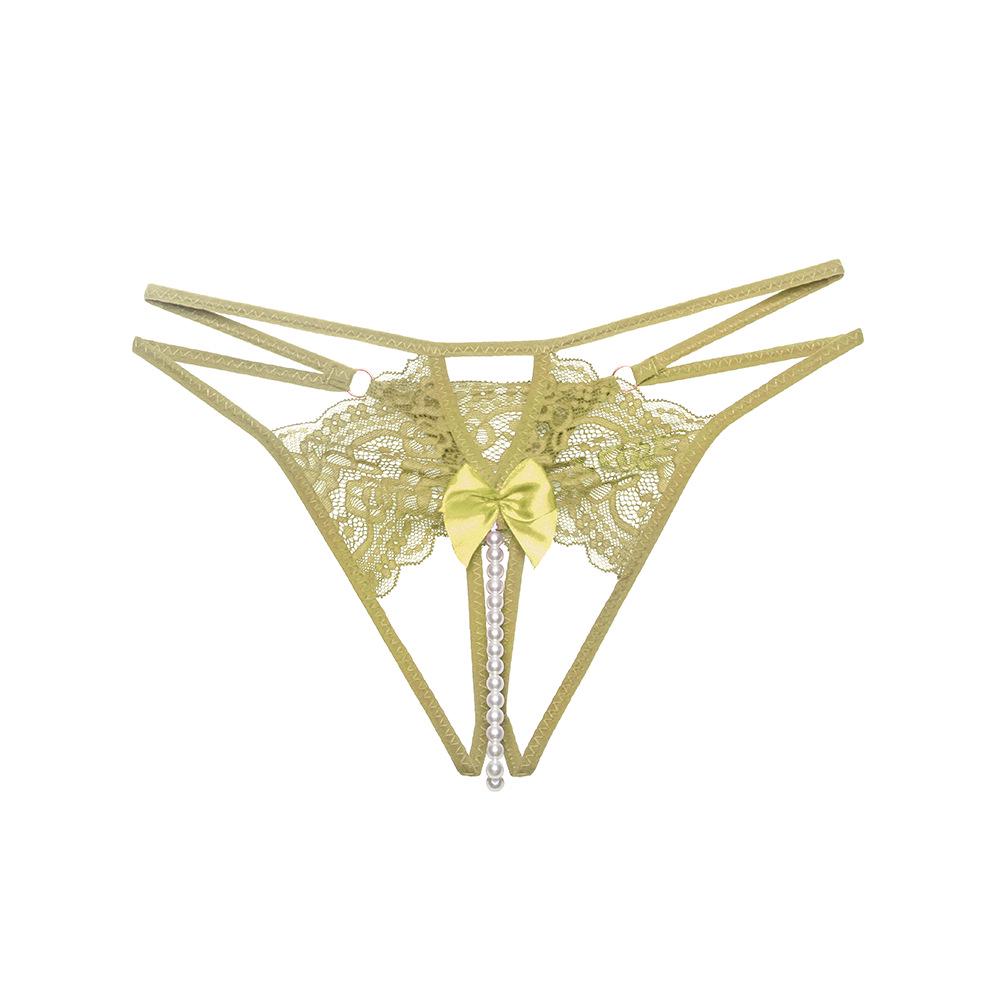 Verführerischer Leyin Open-Crotch Spitzen-String: Mühelose Anziehungskraft mit abnehmbarem Komfort