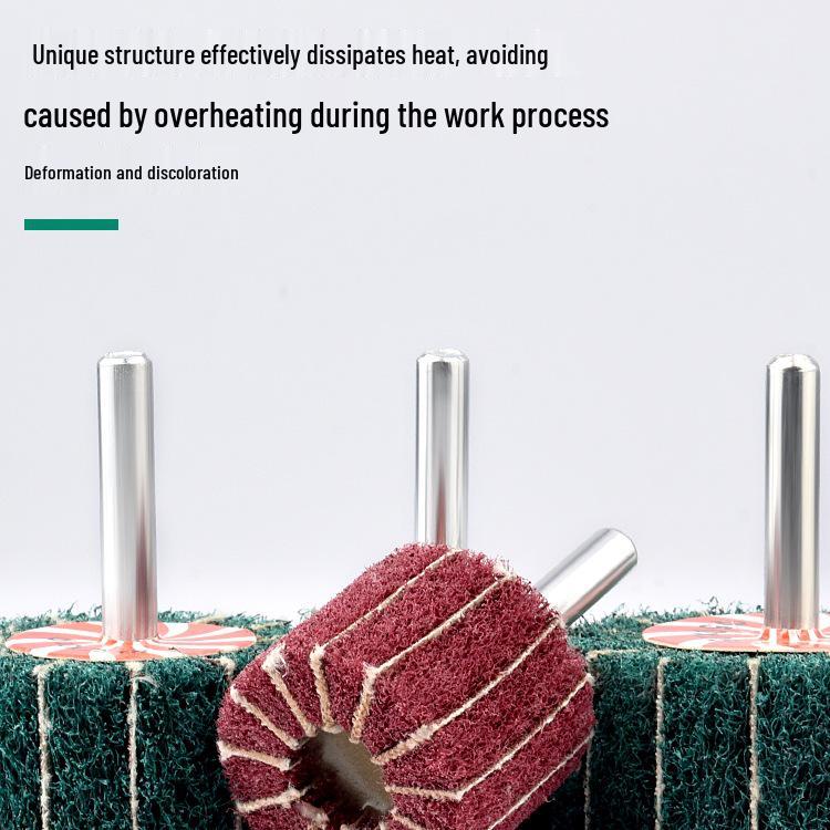 Electric Grinder Polishing and Sanding Tool for Metal, Wood, Aluminum - Includes Scouring Pad, Grinding Wheel, and Clamping Accessories.