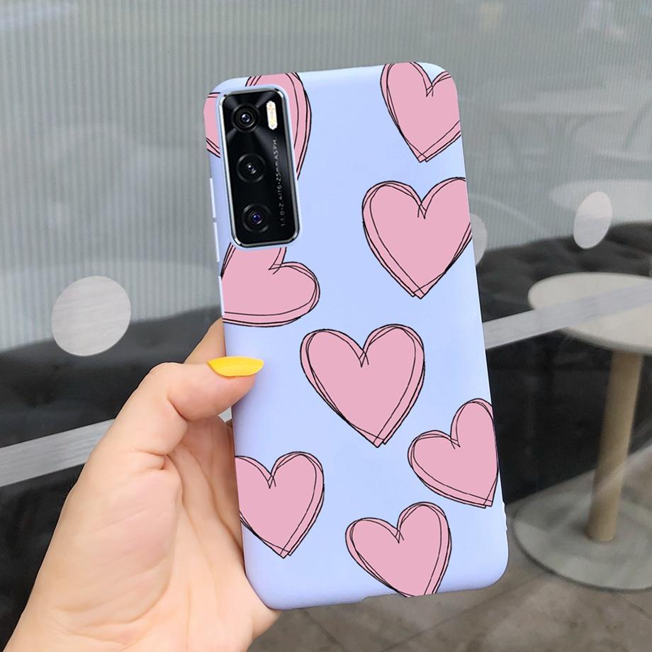 For Vivo Y70 Case 6.44'' Fashion Girls Soft TPU Silicone Back Cover For Vivo Y70 2020 Y 70 With NFC Phone Cases for vivoY70 Bag