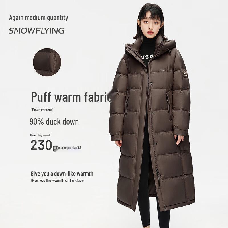 XueZhongFei Women's Long Thick Winter Down Jacket