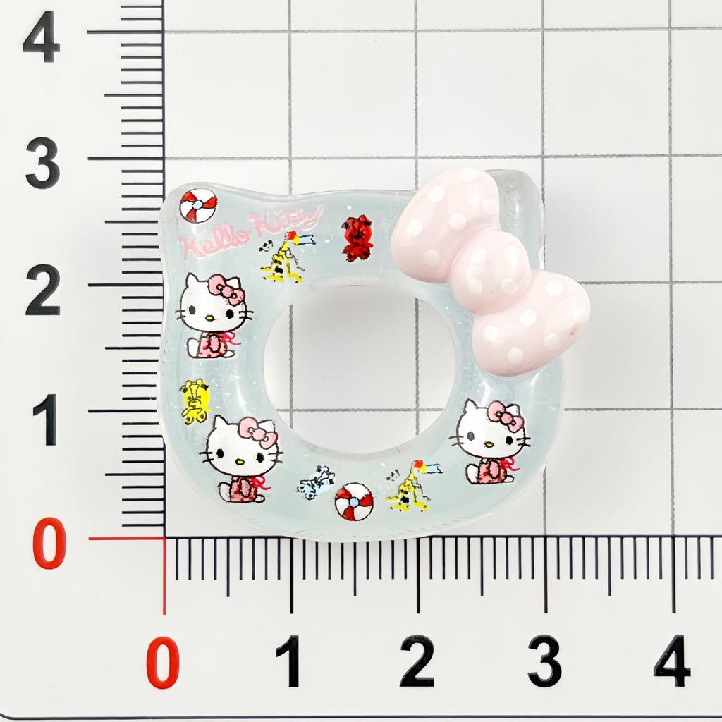 Luminous Cartoon KT Donut Resin Accessories for DIY Phone Cases, Hair Clips, Shoe Buckles, and Stickers