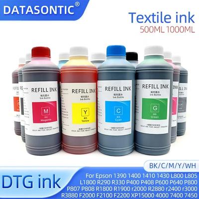 1000ML DTG Ink Clothing Ink for Epson XP15000 R2400 R3000 R3880 R1800 R1900 R2000 R2880 P800 P807 P808 P640 Color Textile Ink
