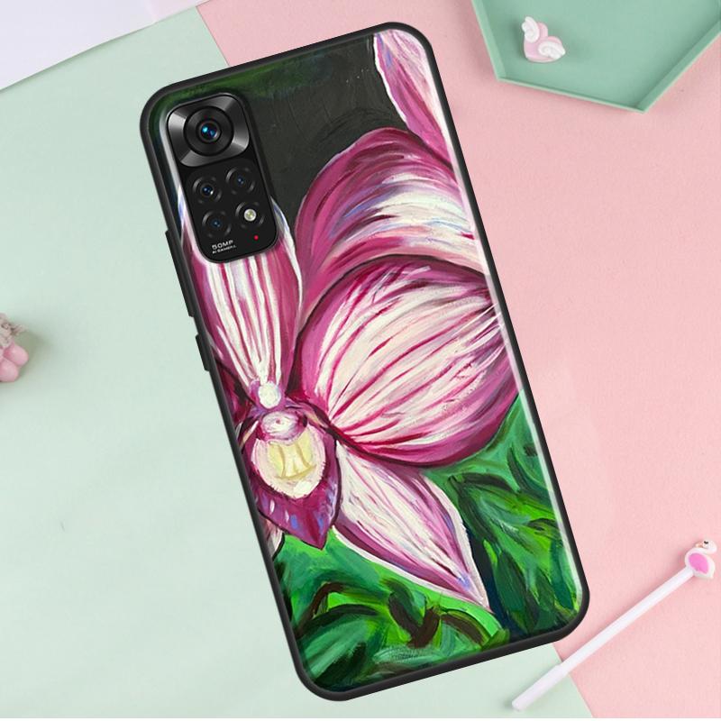 Orchid Flowers Colorful For Redmi Note 12 Pro Plus Cover For Redmi Note 10 8 9 11 Pro 12S 11S 10S 9S 9C 10C 12C Case