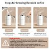 Xiaomi Taza Mezcladora Automática Eléctrica para Café de 380ML, Taza Mezcladora de Café Impermeable IP67, Carga USB, Pantalla Digital, Taza Magnética Automática