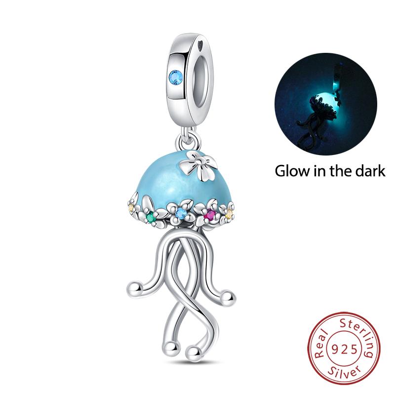 New Copper Ocean Series Mermaids Shell Charms Beads Fit Qikaola Original Bracelets Fine Birthday Diy Jewelry