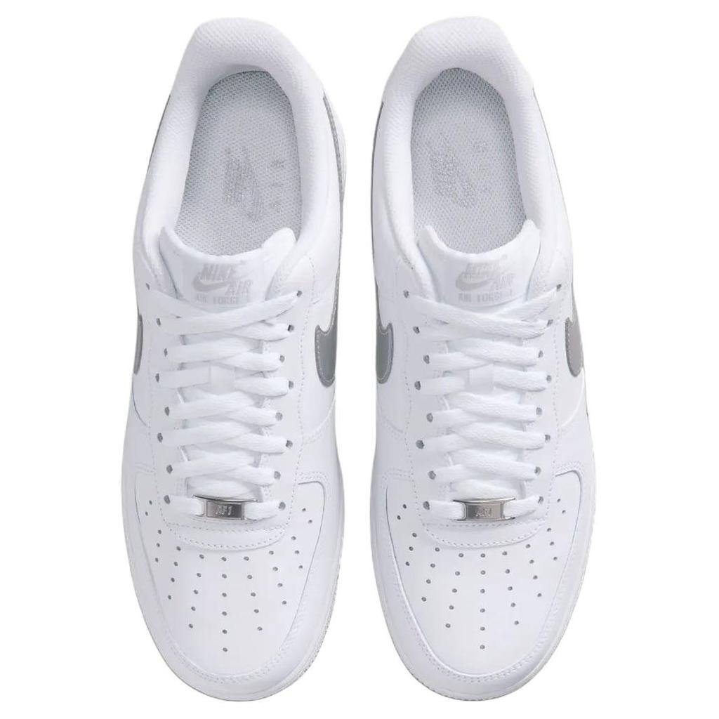 Nike Air Force 1 07 Vestibilità Comoda Sneakers Traspiranti Uomo Sneakers Bianco Argento FJ4146-134