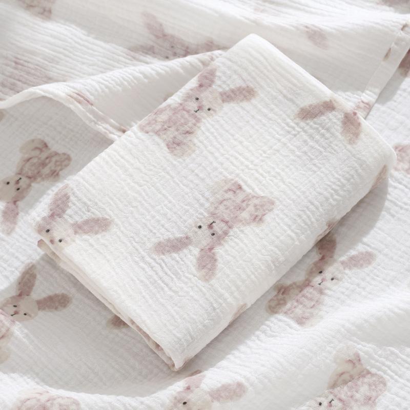 Crepe Cloth Double-Layer Towel, Newborn Baby Baby Absorbent Bath, Pure Cotton Children'S Blanket Gauze Bag Sheet