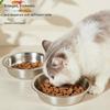 Stainless Steel Pet Dish Nonslip Feature Shatter Resistant Suitable for Multiple Pet Cats Dogs Use Easy To Clean