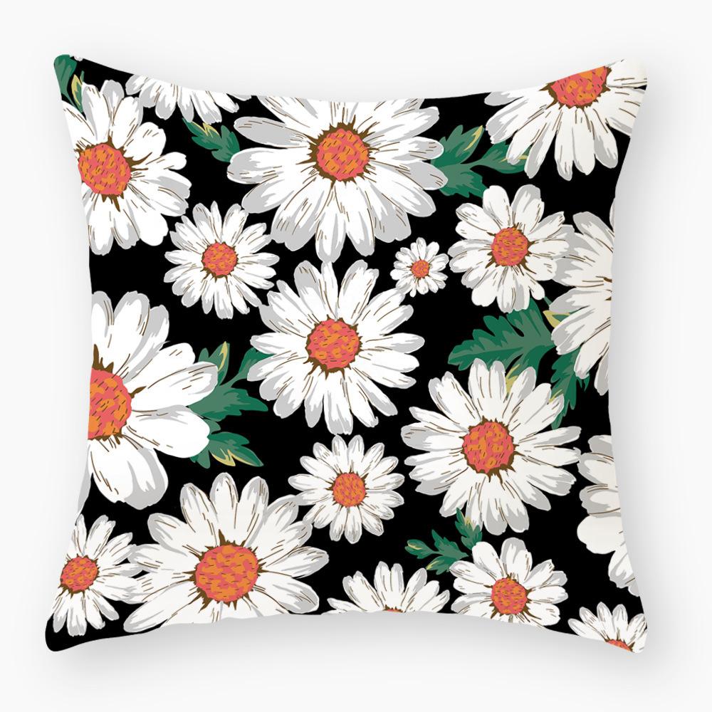 Printed Pillowcase Home Sofa Decorative Cushion Cover Creative Printed Waist Pillowcase