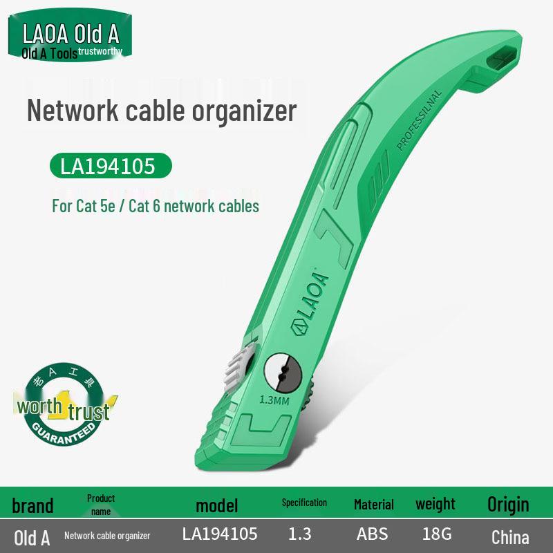 ABS Network Cable Organizer: Cat5e/Cat6 Cable Management Rack for Fiber Optic Patch Cord & Server Organization